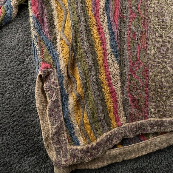 COOGI Classic Authentic Women Sweater Knit Linen Cotton Medium Colorful Multi - Picture 12 of 16